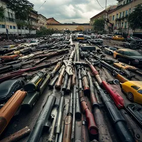 PM apreende armas durante bloqueio de trânsito em Vitória de Santo Antão