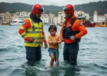 Criança salva por guardas municipais em Vitória de Santo Antão