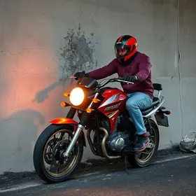 motociclista choca em parede